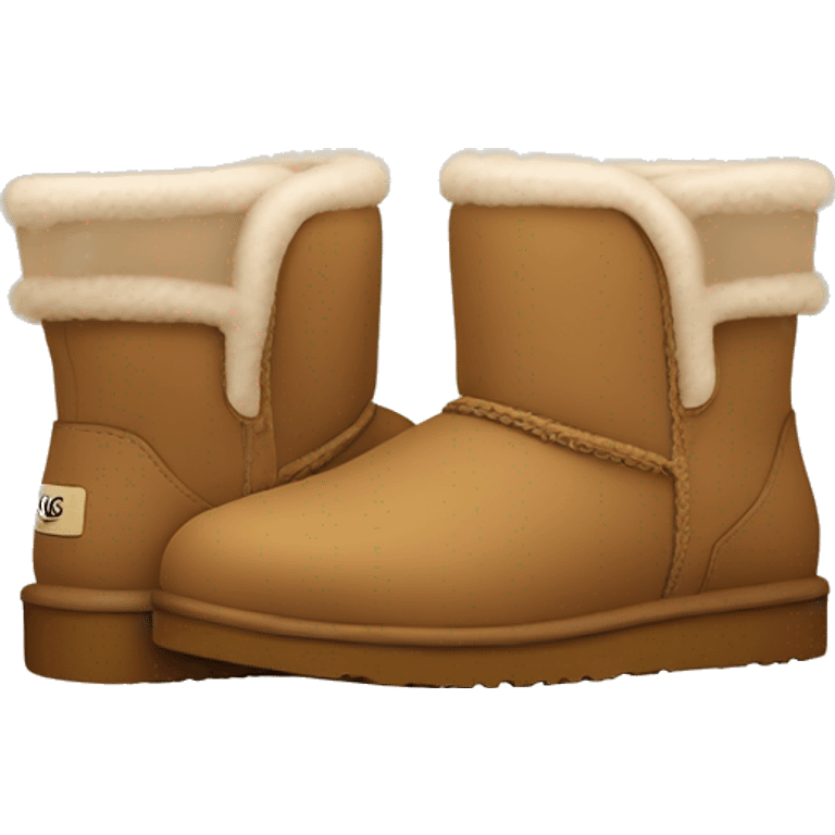 Light brown Ugg tasmans emoji