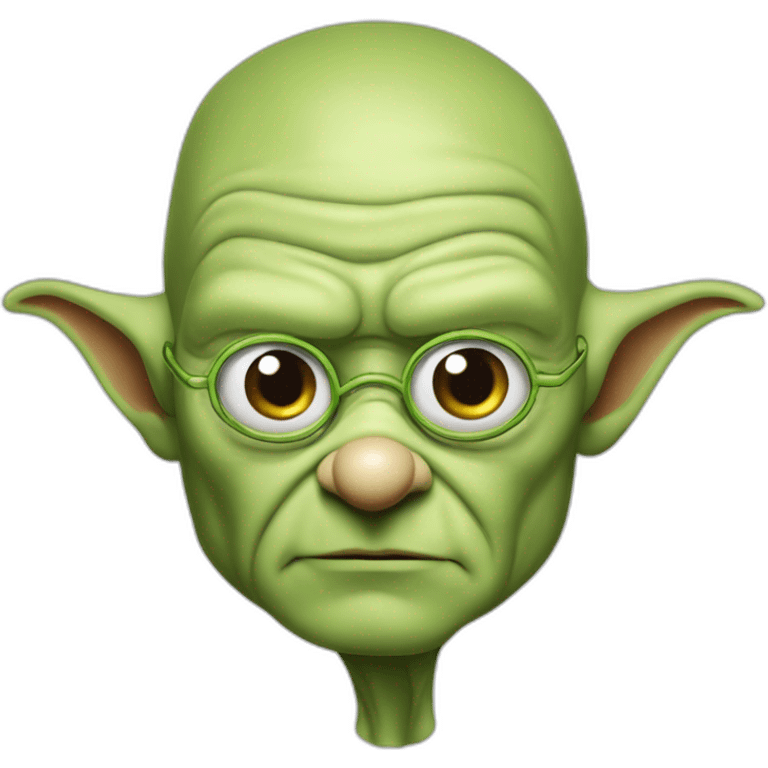 Olaf Scholz als yoda verkleidet emoji