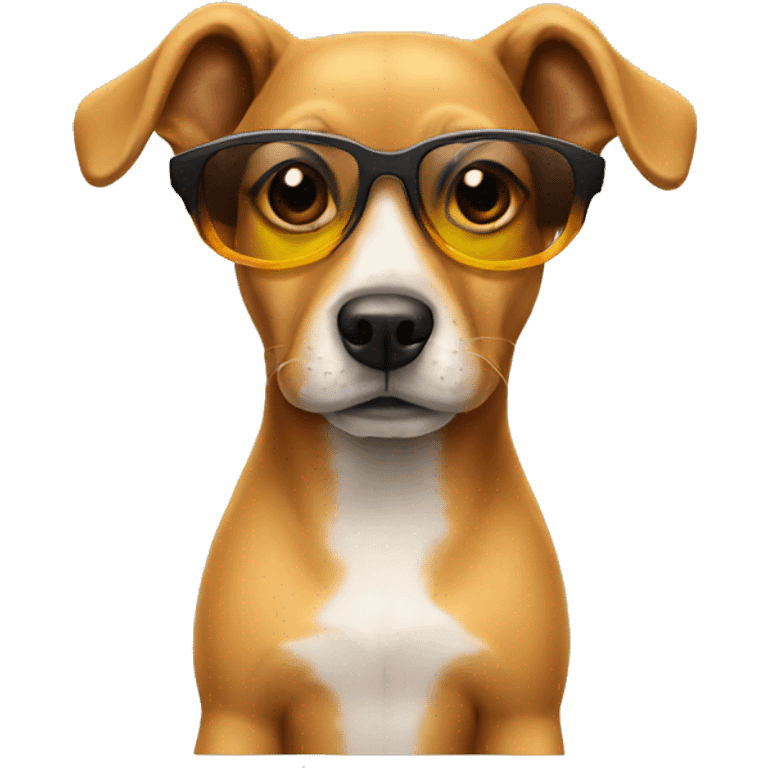 Dog wearing sun Glases emoji