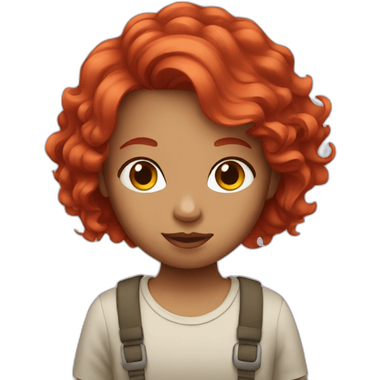 red hair girl emoji