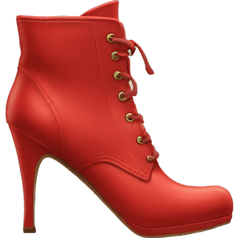 Red high heeled boots emoji