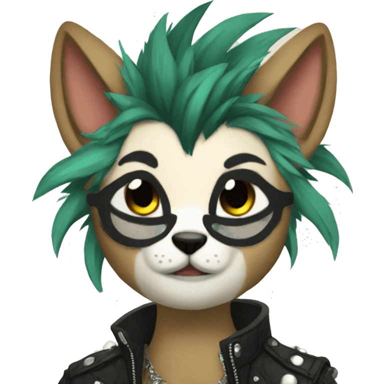 Punk Anthro Fursona emoji