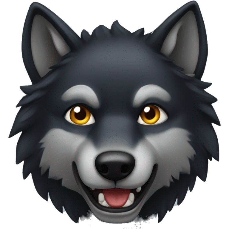 Dark wolf  emoji