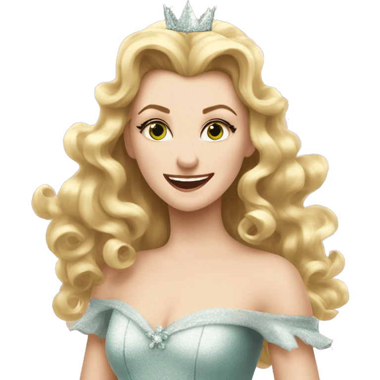 Glinda hair flip wicked emoji