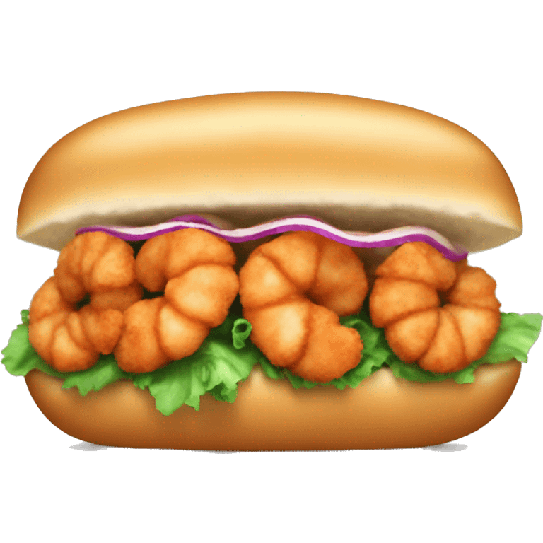 Fried shrimp Po boy emoji