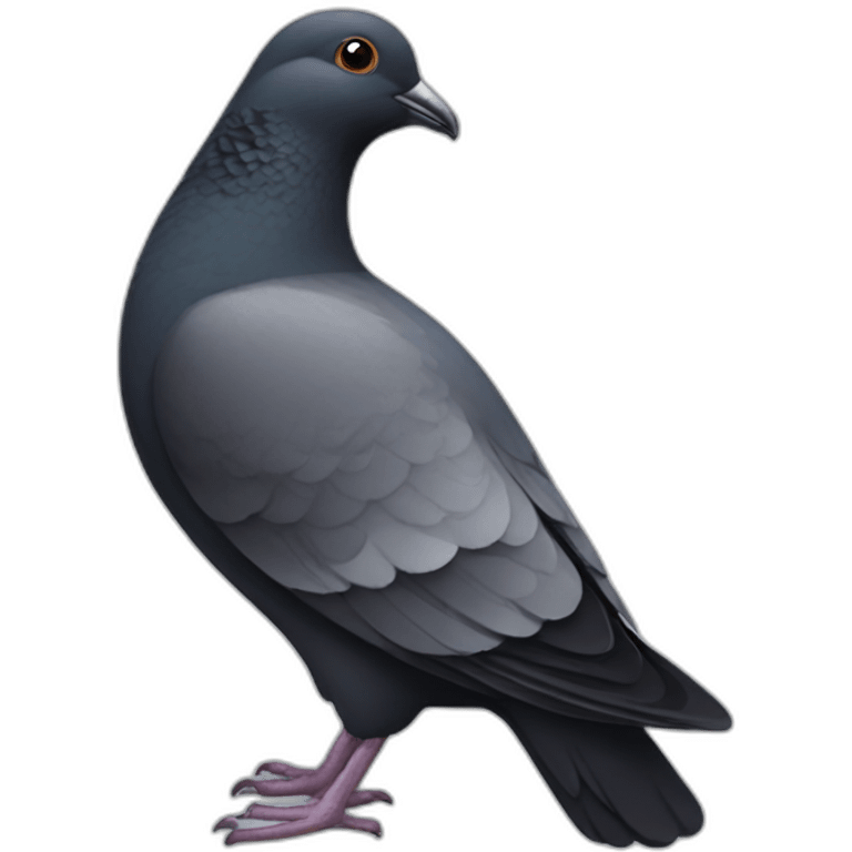 black pidgeon emoji