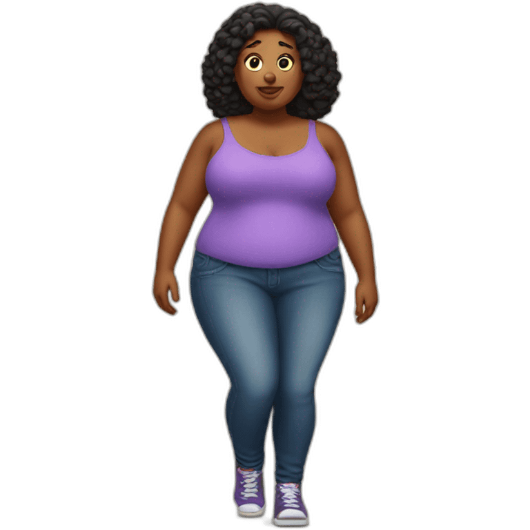 super duper fat women emoji