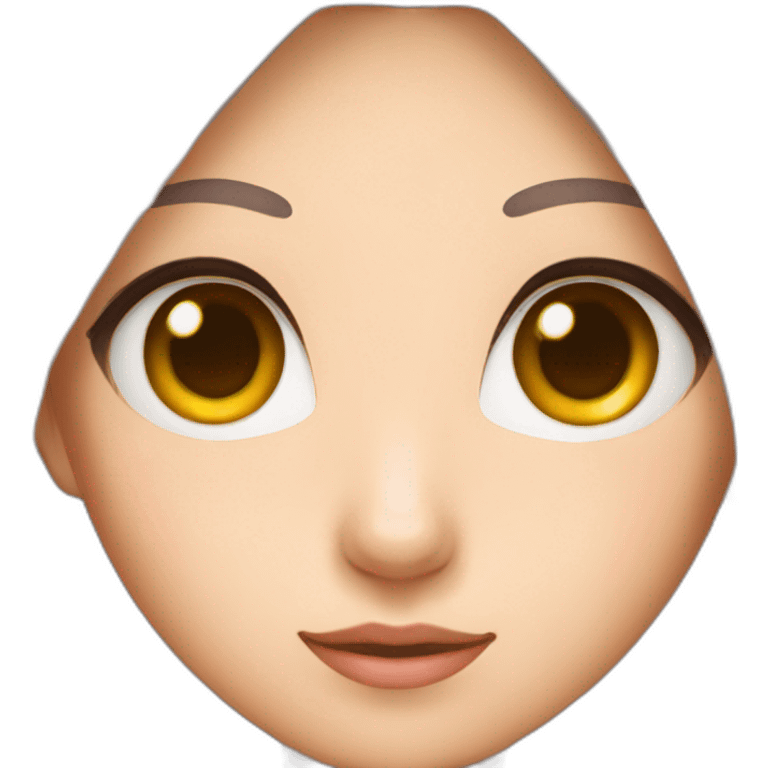 a japanese girl with cat eyes and ears emoji