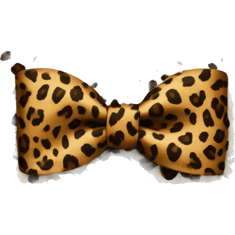 Leopard print bow  emoji