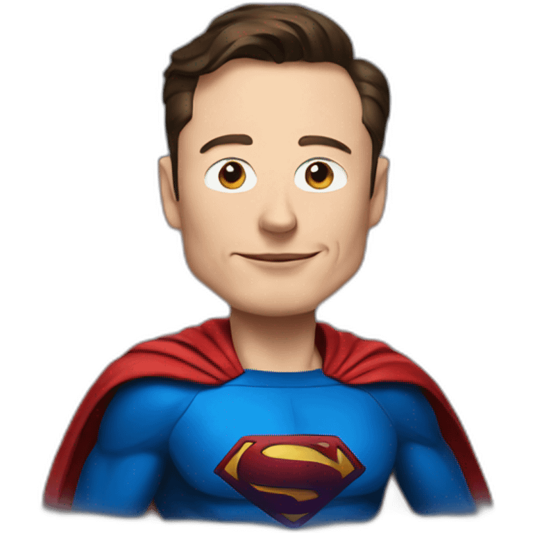 elon musk as superman emoji