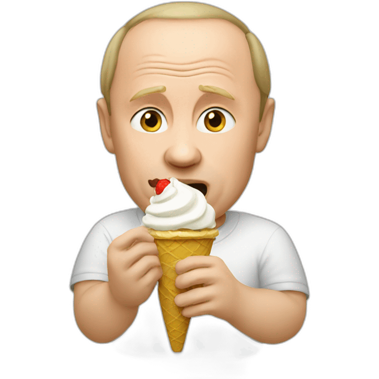 putin eating ice cream emoji