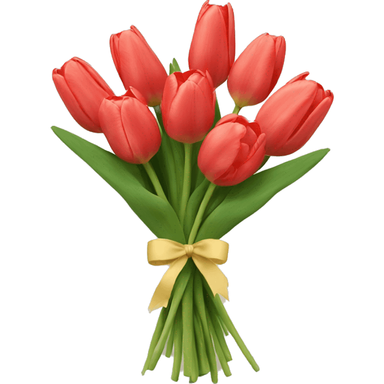 Tulip bouquet emoji