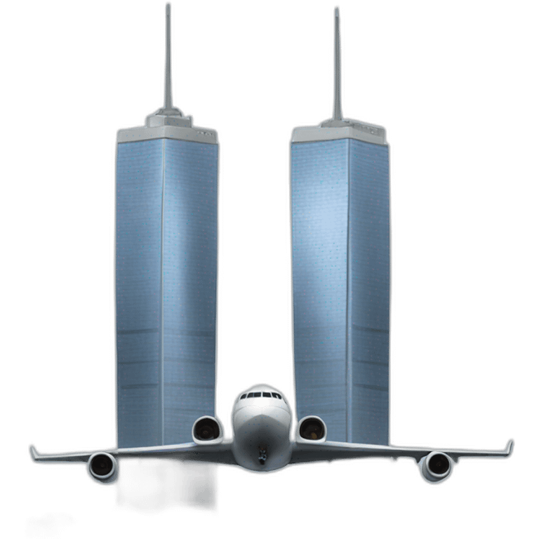 twin towers plane emoji