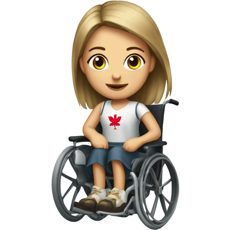 Poland Girl in a wheelchair  emoji