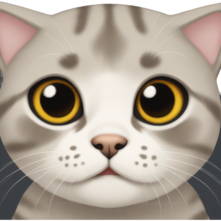 Scottish fold cat em emoji