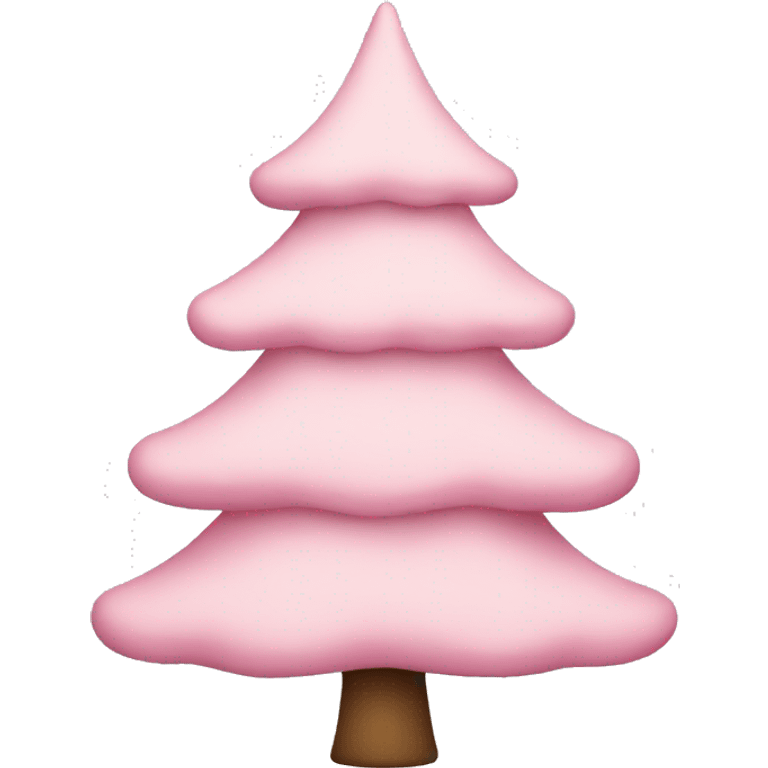 Light pink Christmas tree emoji