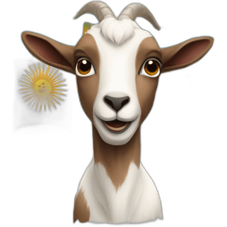 argentina flag goat emoji