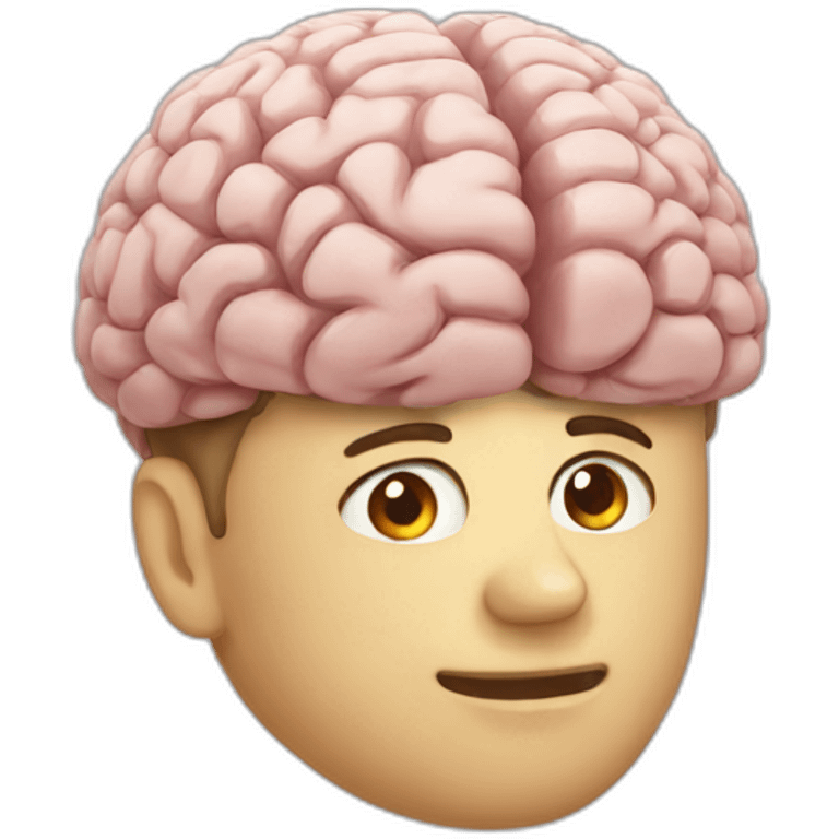 Getting brain emoji