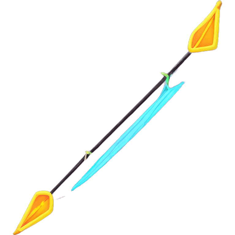 bow and arrow with neon elements emoji