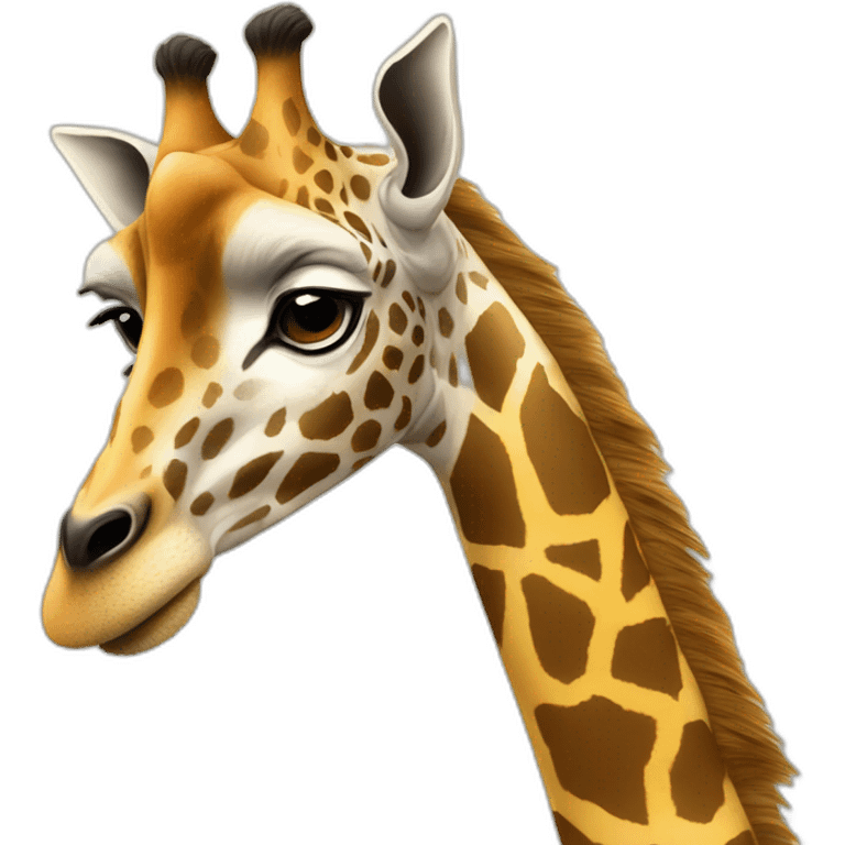 girafe a tete humaine emoji