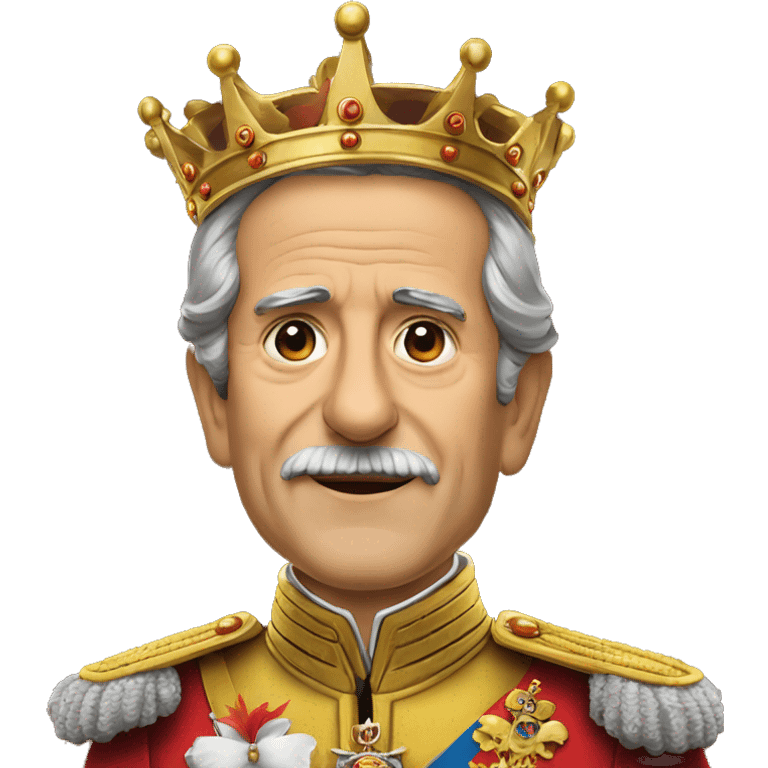 King of Spain 75 years old in Parliament emoji