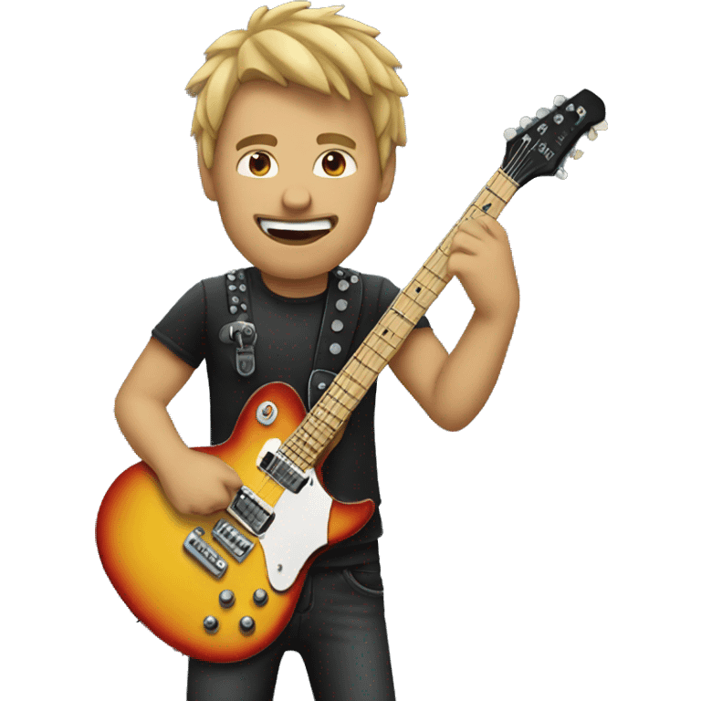 rock guitarist emoji