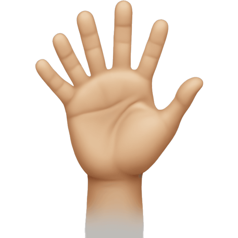 two hands pushed together with fingers point emoji