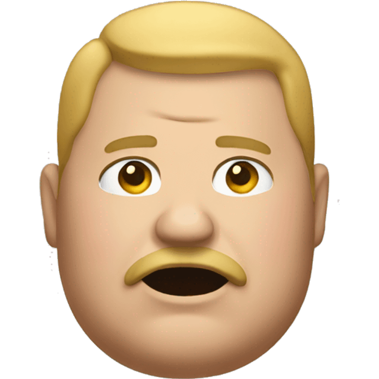 A fat man emoji