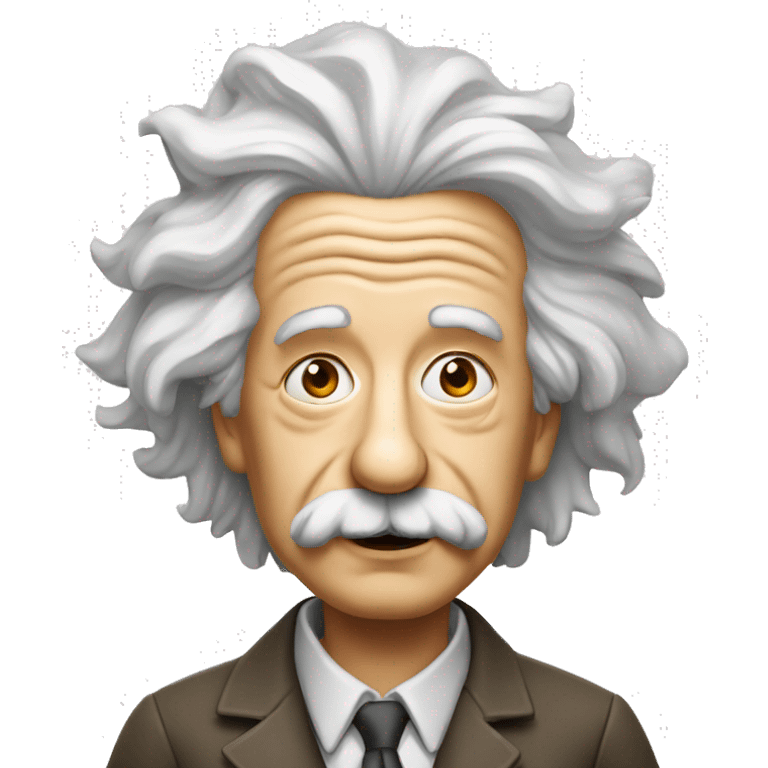 Einstein sur un fusé  emoji