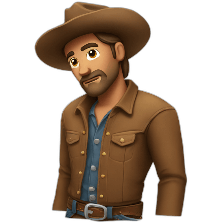 cowboy tired emoji