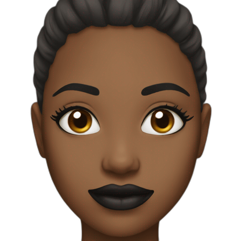 Black women lips emoji