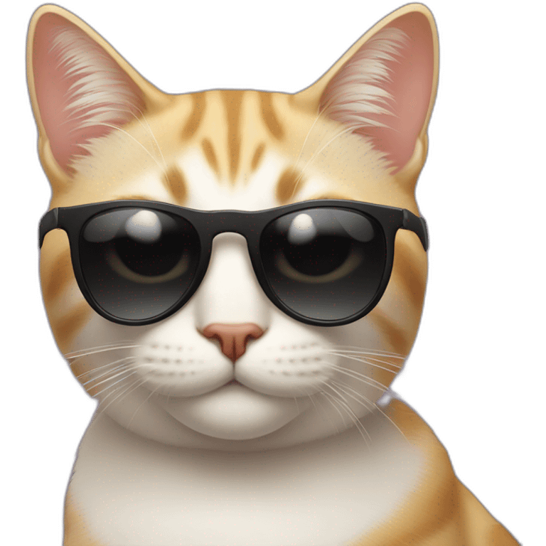 smirking cat wearing sunglasses emoji