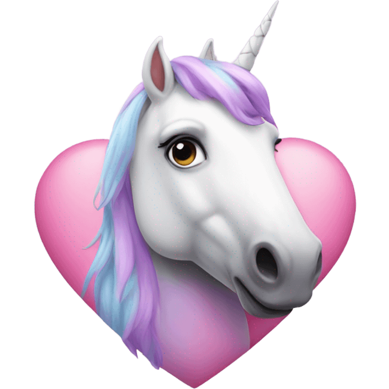 Unicorn hearts emoji