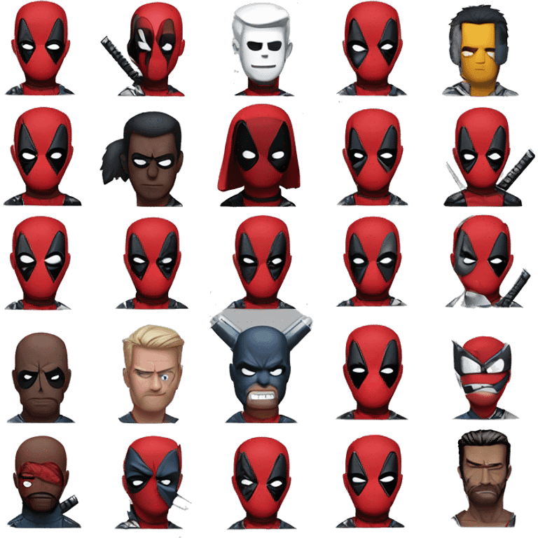 deadpool ve wolverine kavga ediyor emoji