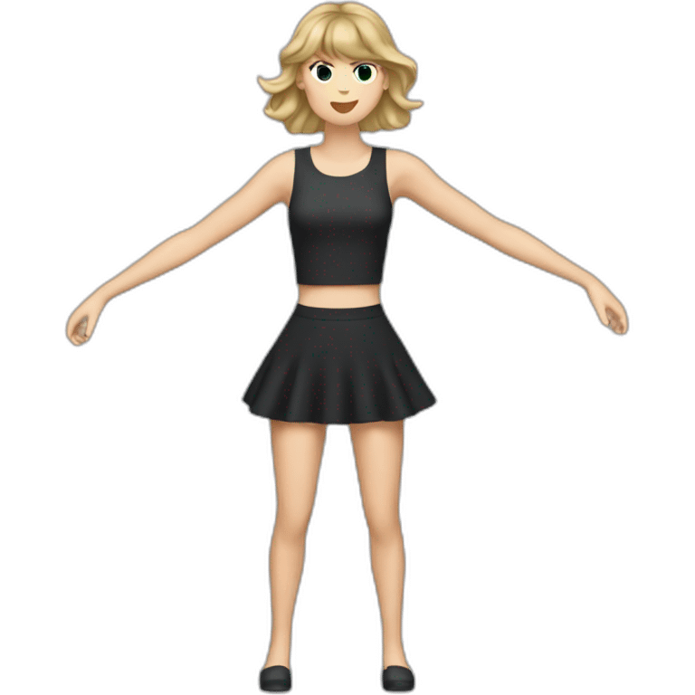 taylor swift with x arms emoji