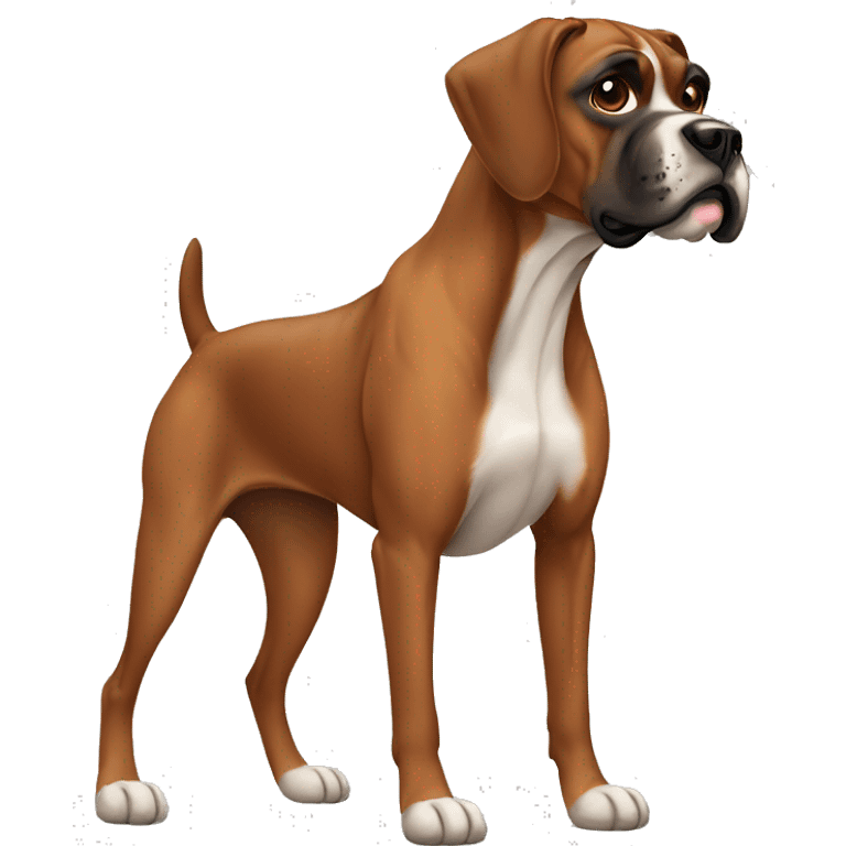 Brown boxer hound emoji