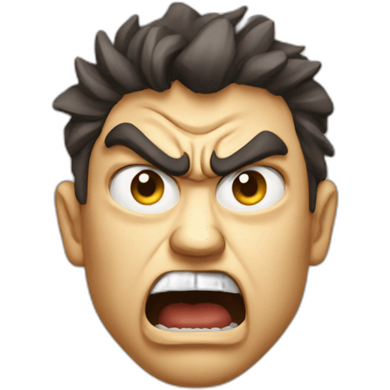 Face angry, that expresses anger, hate, concept art emoji