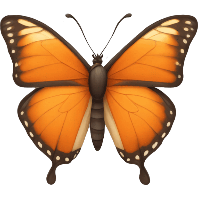 Orange buterfly  emoji