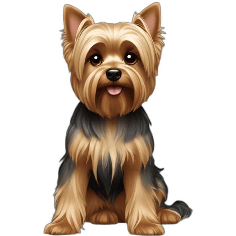 dog yorkshire terrier full body emoji