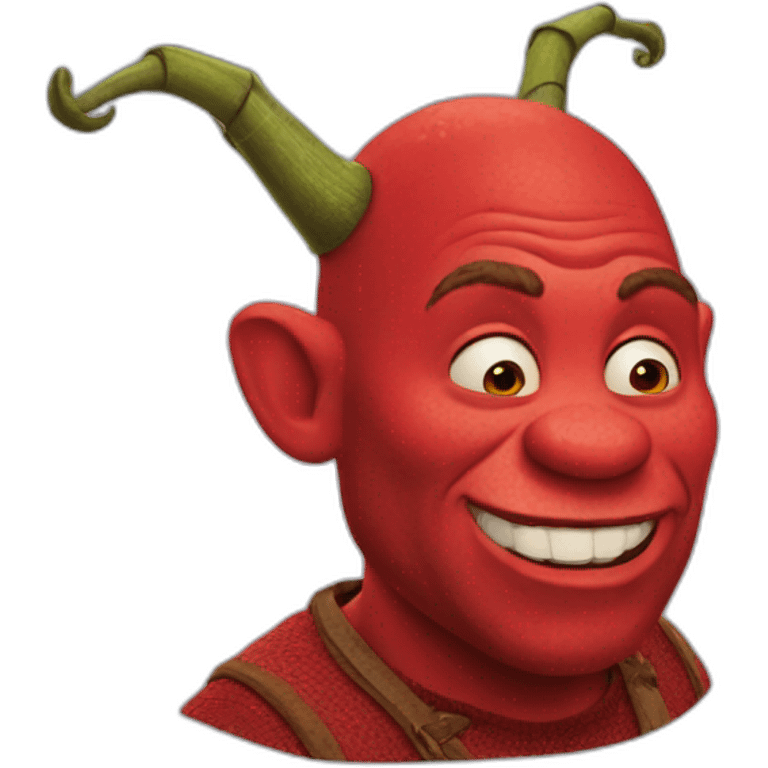 red-shrek emoji