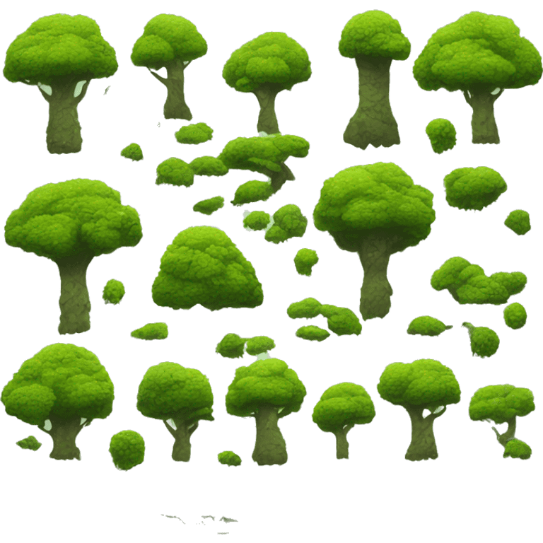 mossy forest trees emoji