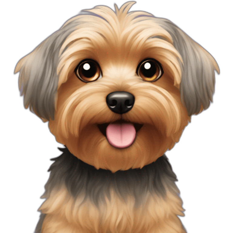 Yorkie poo emoji