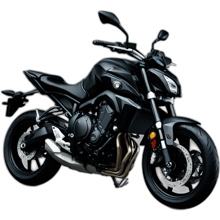 Yamaha MT-07 black  emoji