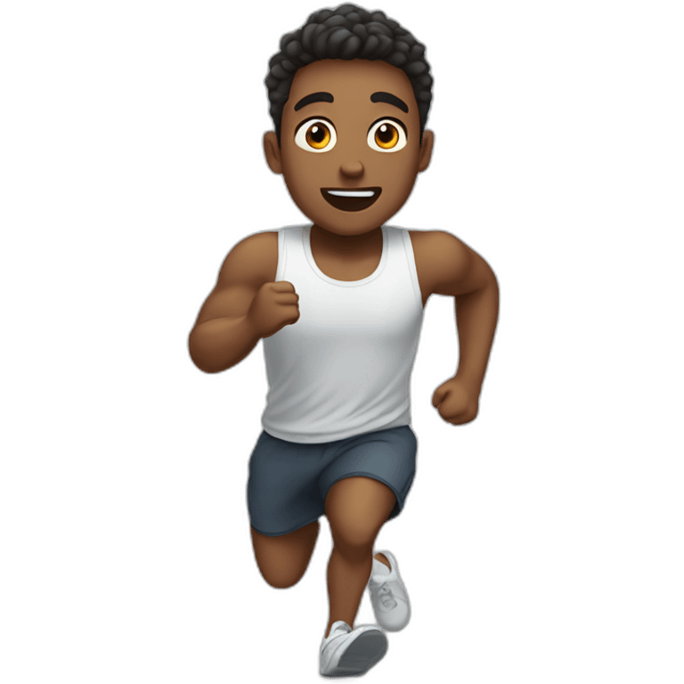 running Cute boyfriend emoji