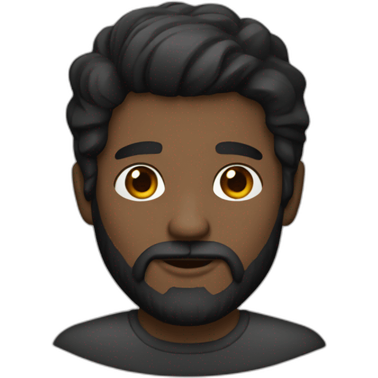 Dark-haired man with a beard  emoji