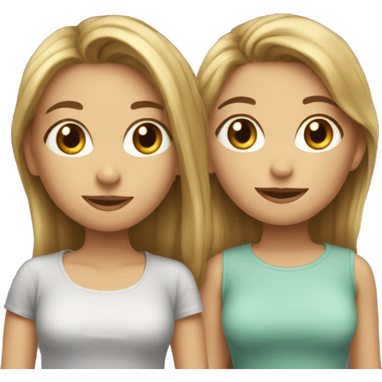 Two friends girl emoji