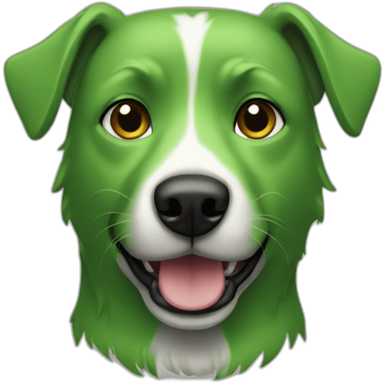 green dog emoji