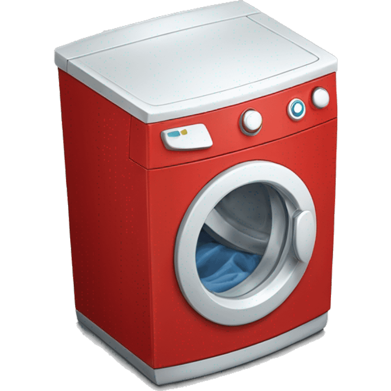 Red Washing machine emoji