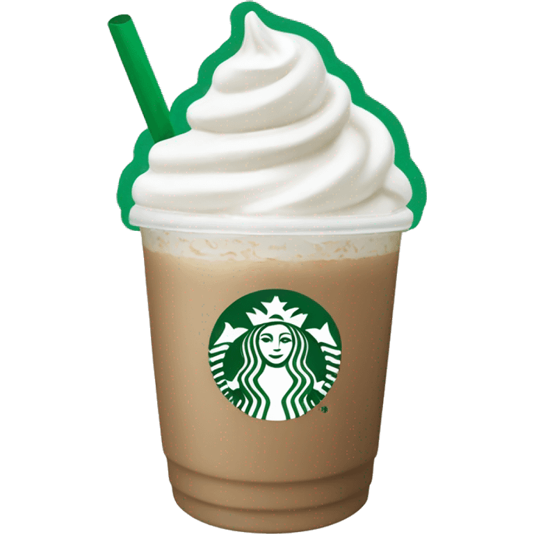 White Peppermint Starbucks Frappuccino  emoji