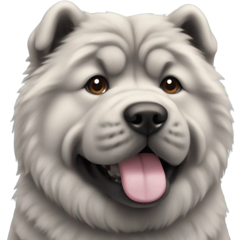 Blue chow chow emoji